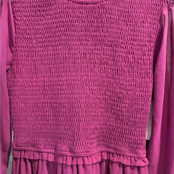 HYFVE Long-Sleeve Midi Dress NWT Sz M Stretch Tiered Lined OOTD TikTok Cocktail - Picture 3 of 8